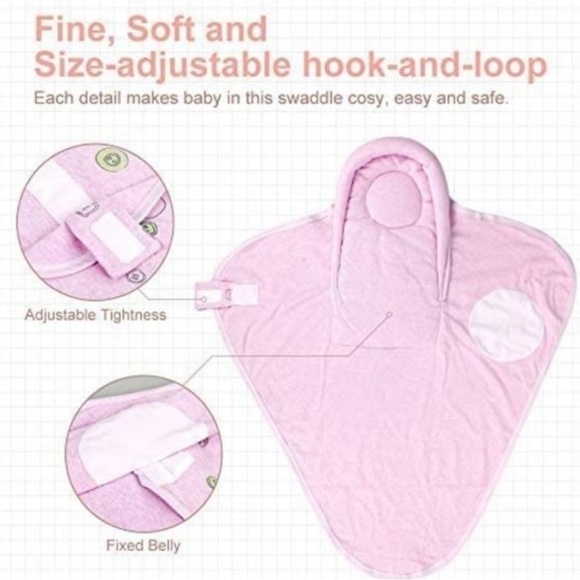 Knirose Baby Swaddle Blanket Skin Friendly Wearable Swaddle Sleep Sack Neck Roll - Picture 10 of 11